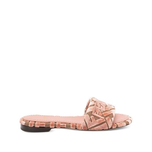 Fendi Women Fendi Sunshine Velvet Sandals - Picture 1 of 5